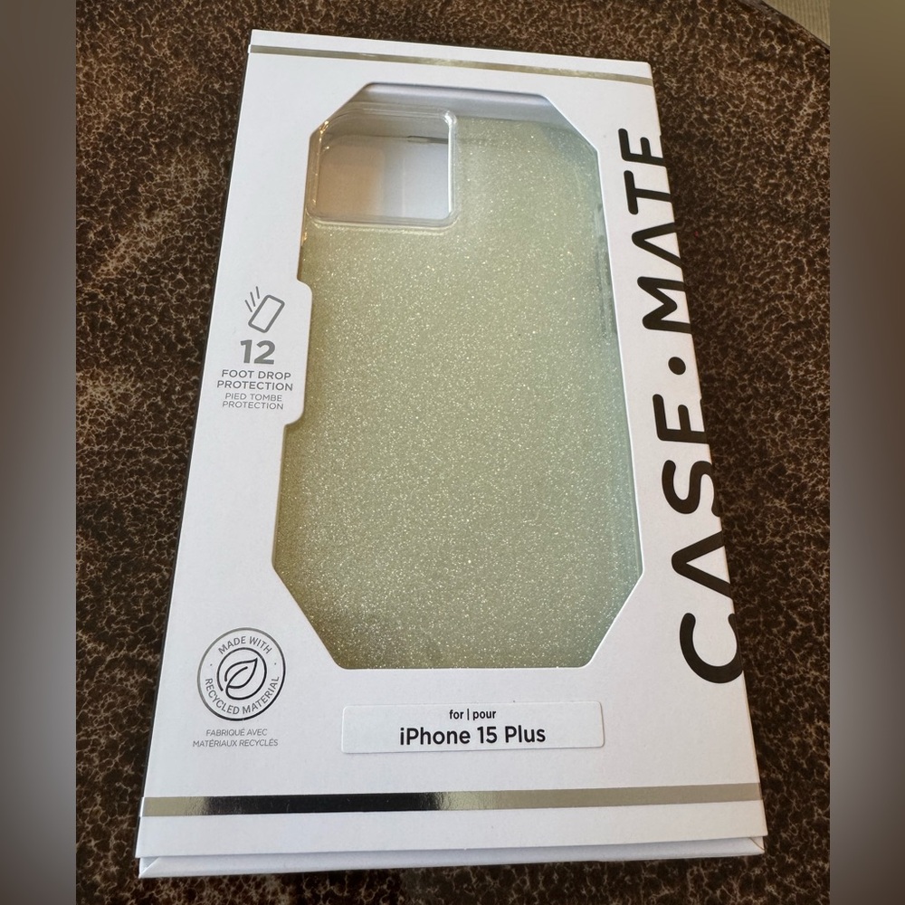 Case Matę iPhone 15 Plus glitter